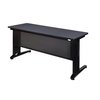 Fusion Rectangle Tables > Training Tables > Fusion Training Tables, 60 X 24 X 29, Wood|Metal Top, Grey MFTT6024GY